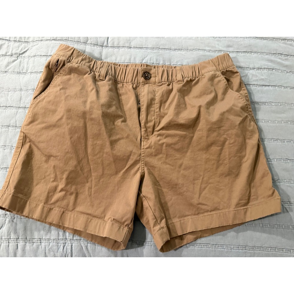 Chubbies Originals Mens 5.5 Inseam Khaki Stretch Twill Shorts XL Elastic Waist